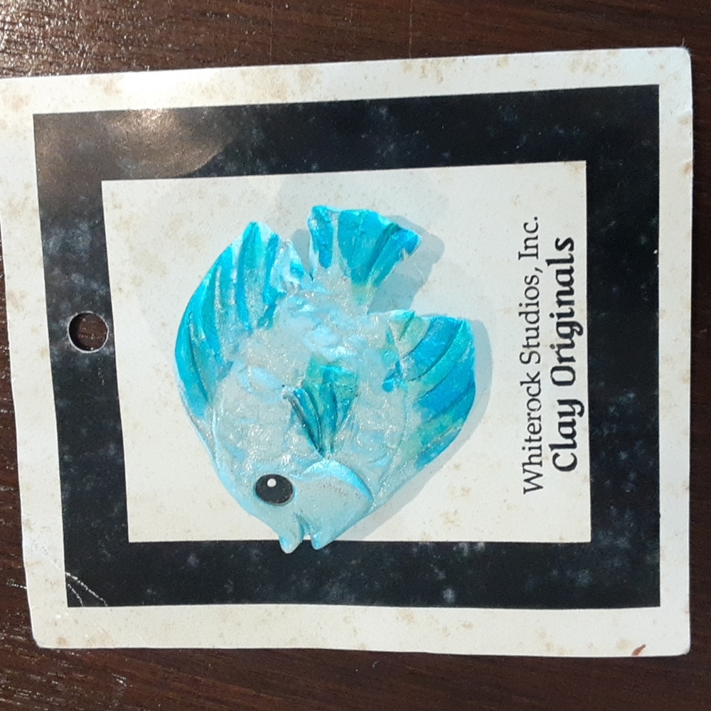 Fish Brooch Whiterock Studios Clay Originals